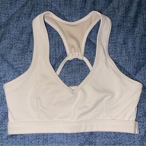 Bombshell Sportswear Power Rib Sports Bra in Oatmeal